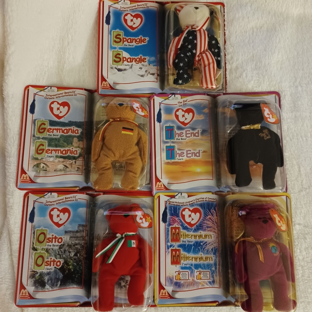 TY Beanies Set Of Five